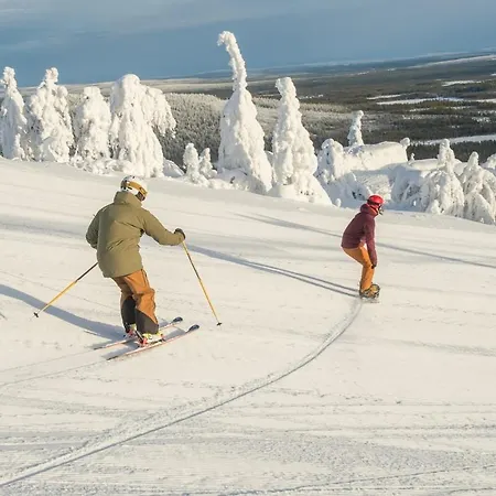 Σπίτι διακοπών Kelo 24, Kahden Makuuhuoneen Kelomoekki Syoetteellae, Valaistun Ladun Vieressae