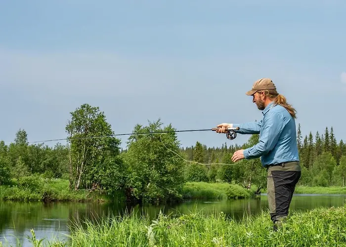 Kelo 24, Kahden Makuuhuoneen Kelomoekki Syoetteellae, Valaistun Ladun Vieressae Tatil Evi Pudasjarvi
